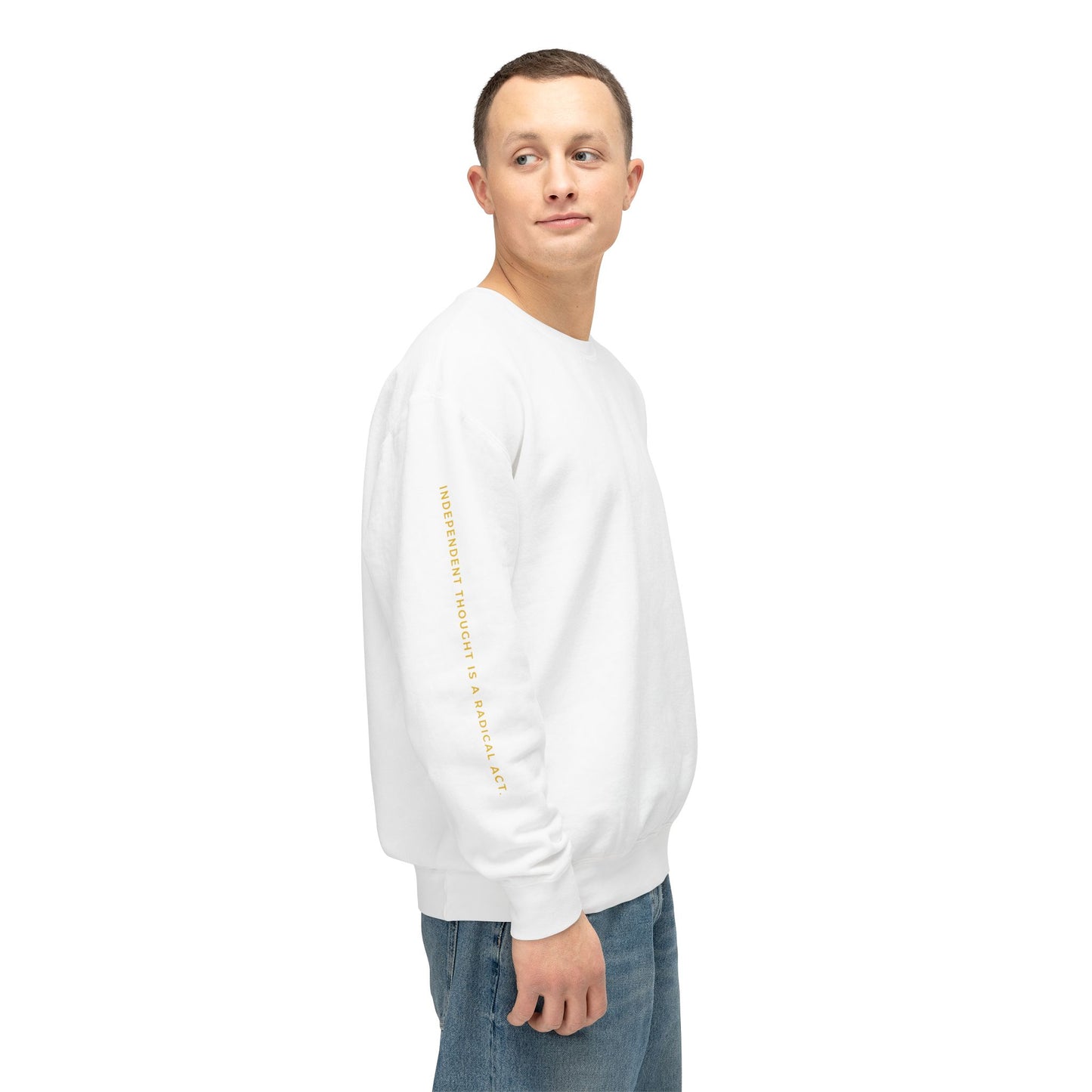Great Minds Think for Themselves – Unisex Lightweight Crewneck Sweatshirt