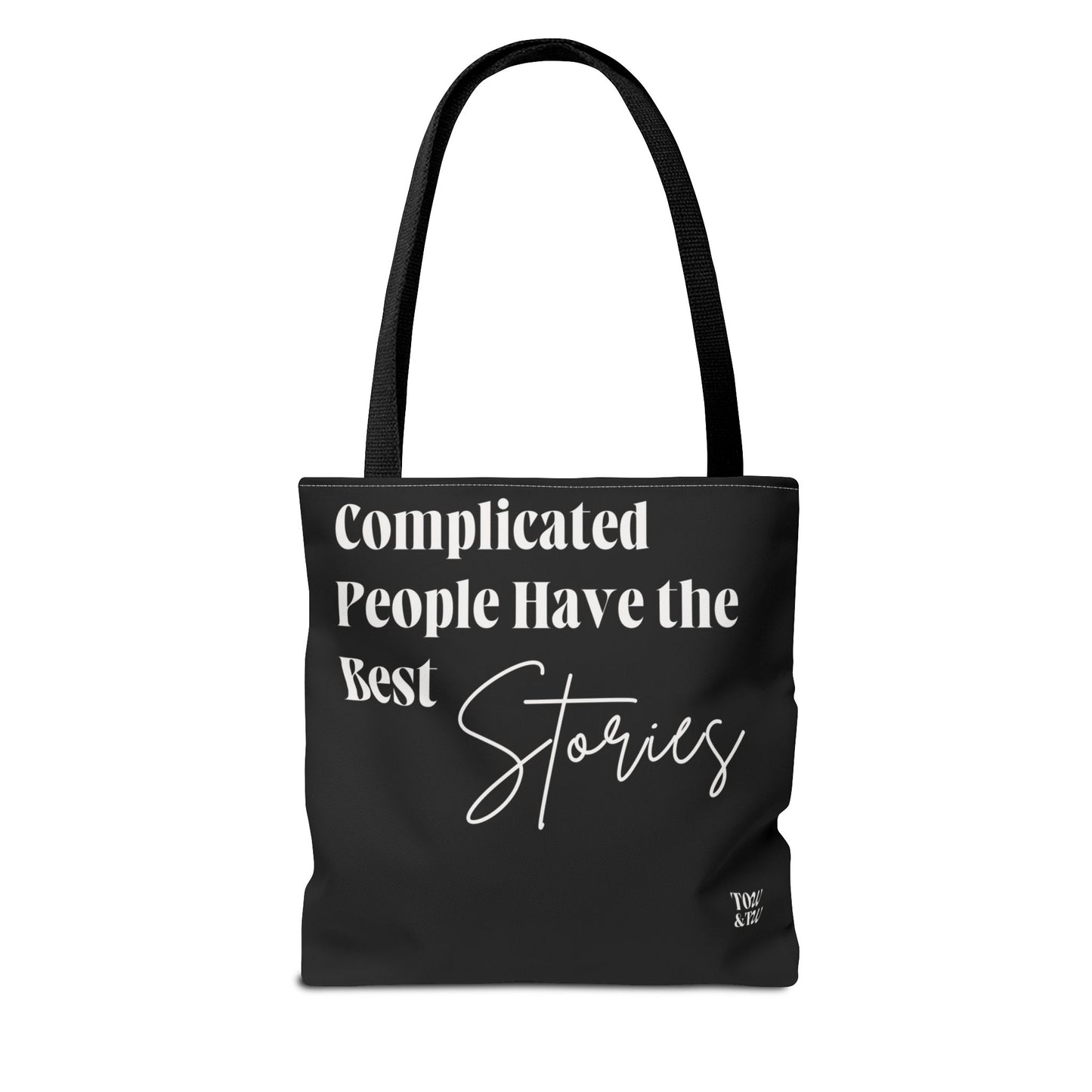 Complicated People Have the Best Stories – All-Over Print Tote Bag