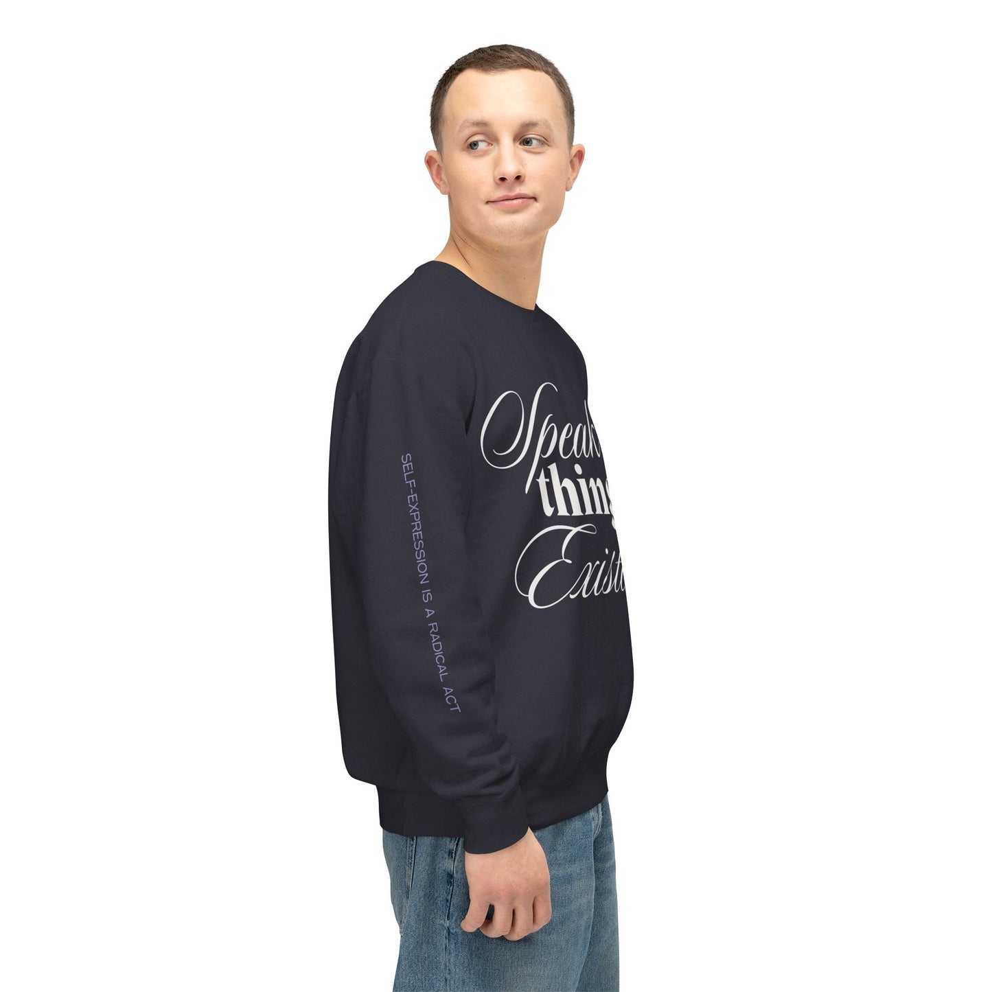 Speak Things Into Existence – Unisex Lightweight Crewneck Sweatshirt