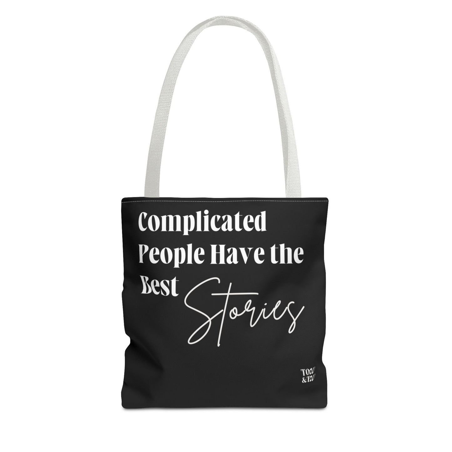 Complicated People Have the Best Stories – All-Over Print Tote Bag
