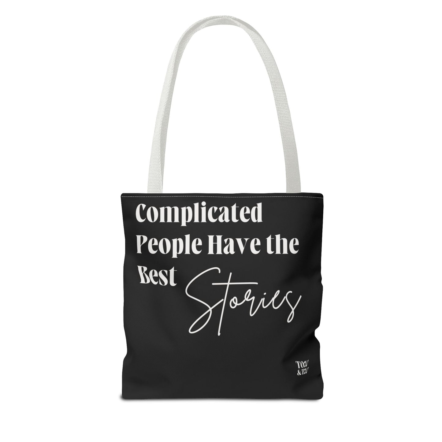 Complicated People Have the Best Stories – All-Over Print Tote Bag