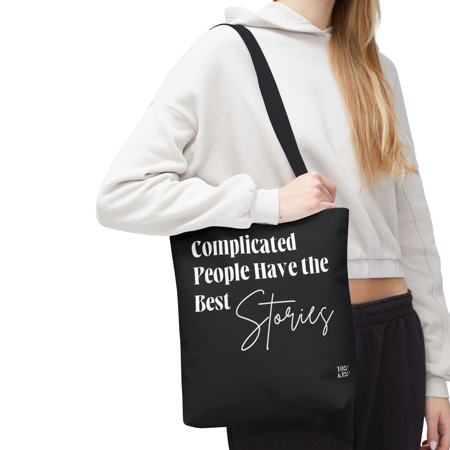 Complicated People Have the Best Stories – All-Over Print Tote Bag