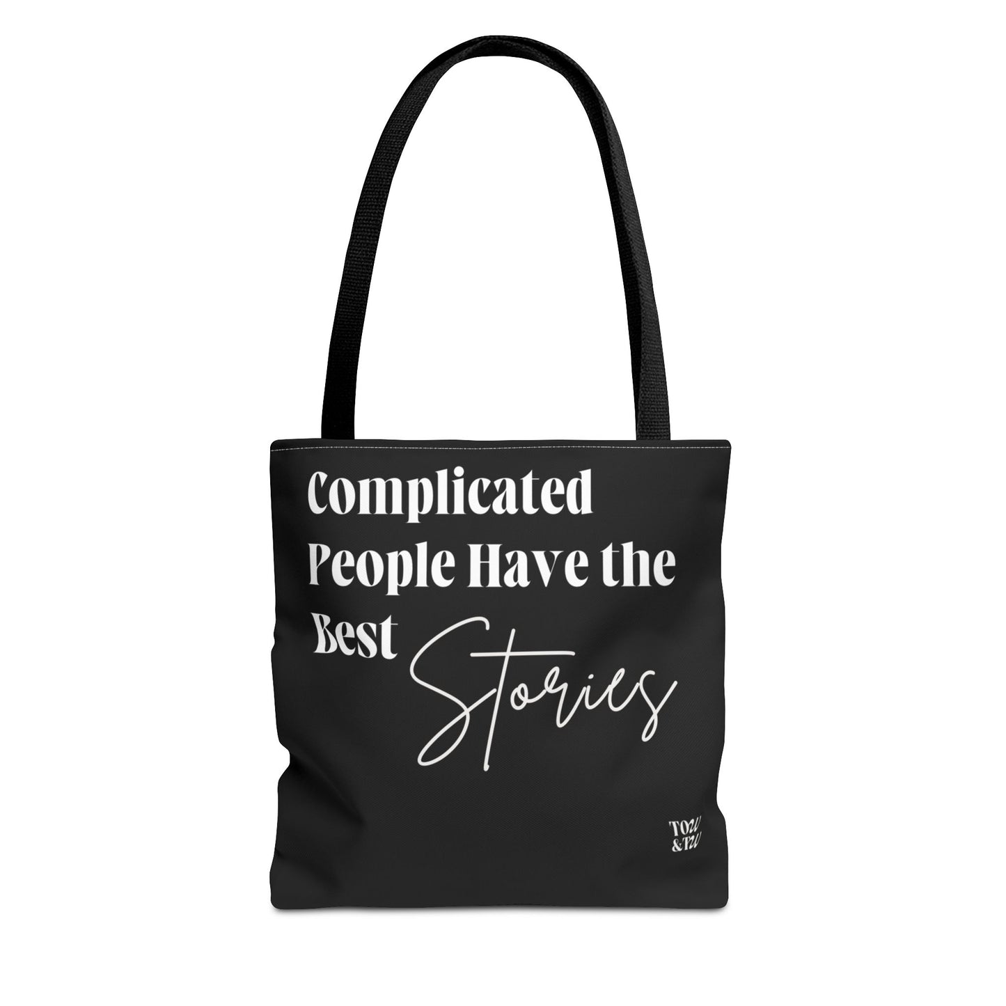 Complicated People Have the Best Stories – All-Over Print Tote Bag