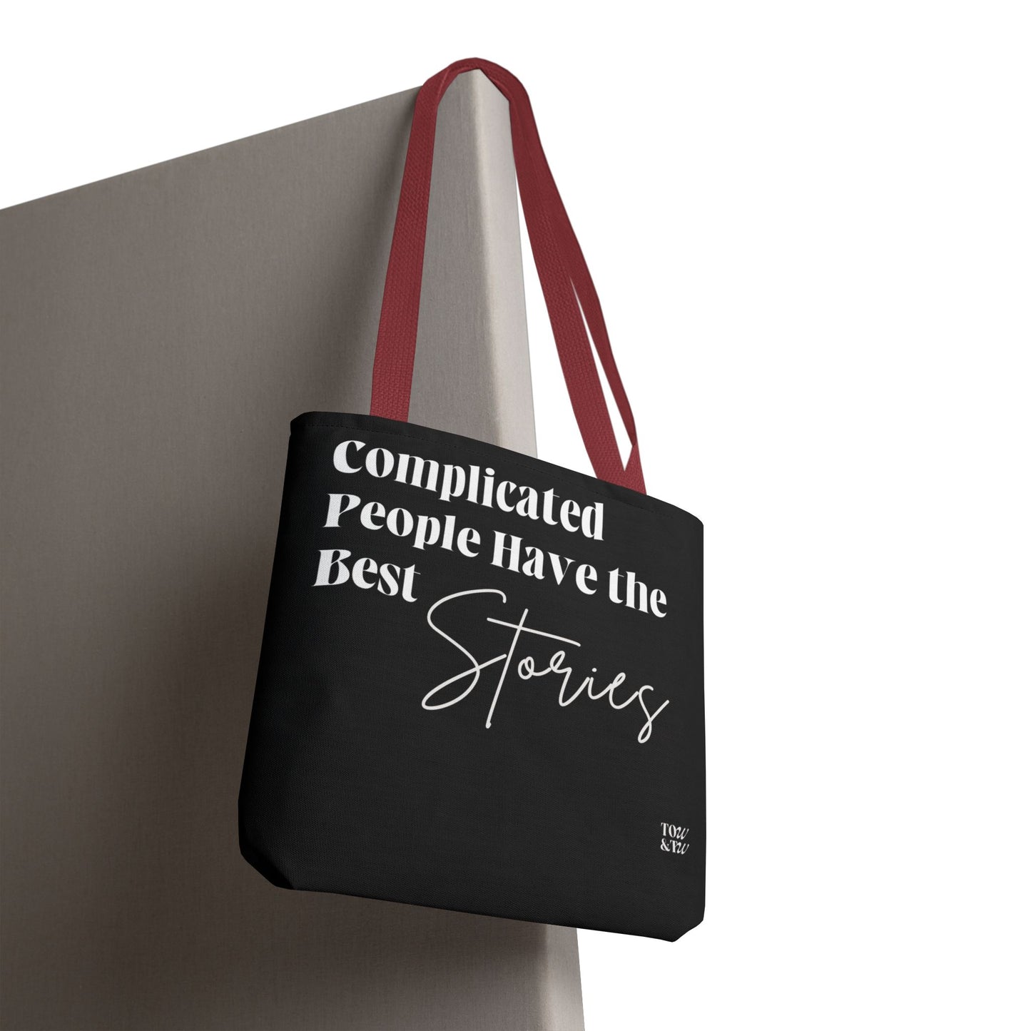 Complicated People Have the Best Stories – All-Over Print Tote Bag