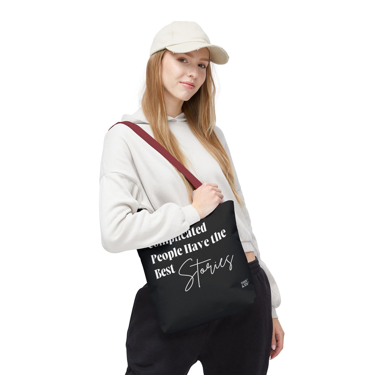 Complicated People Have the Best Stories – All-Over Print Tote Bag