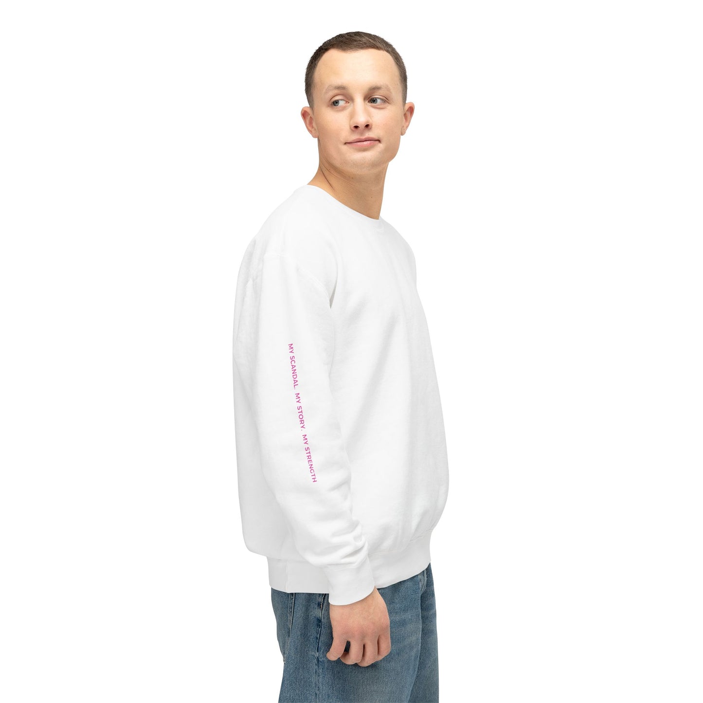 Your Scandal Doesn’t Define You, It Refines You — Unisex Lightweight Crewneck Sweatshirt