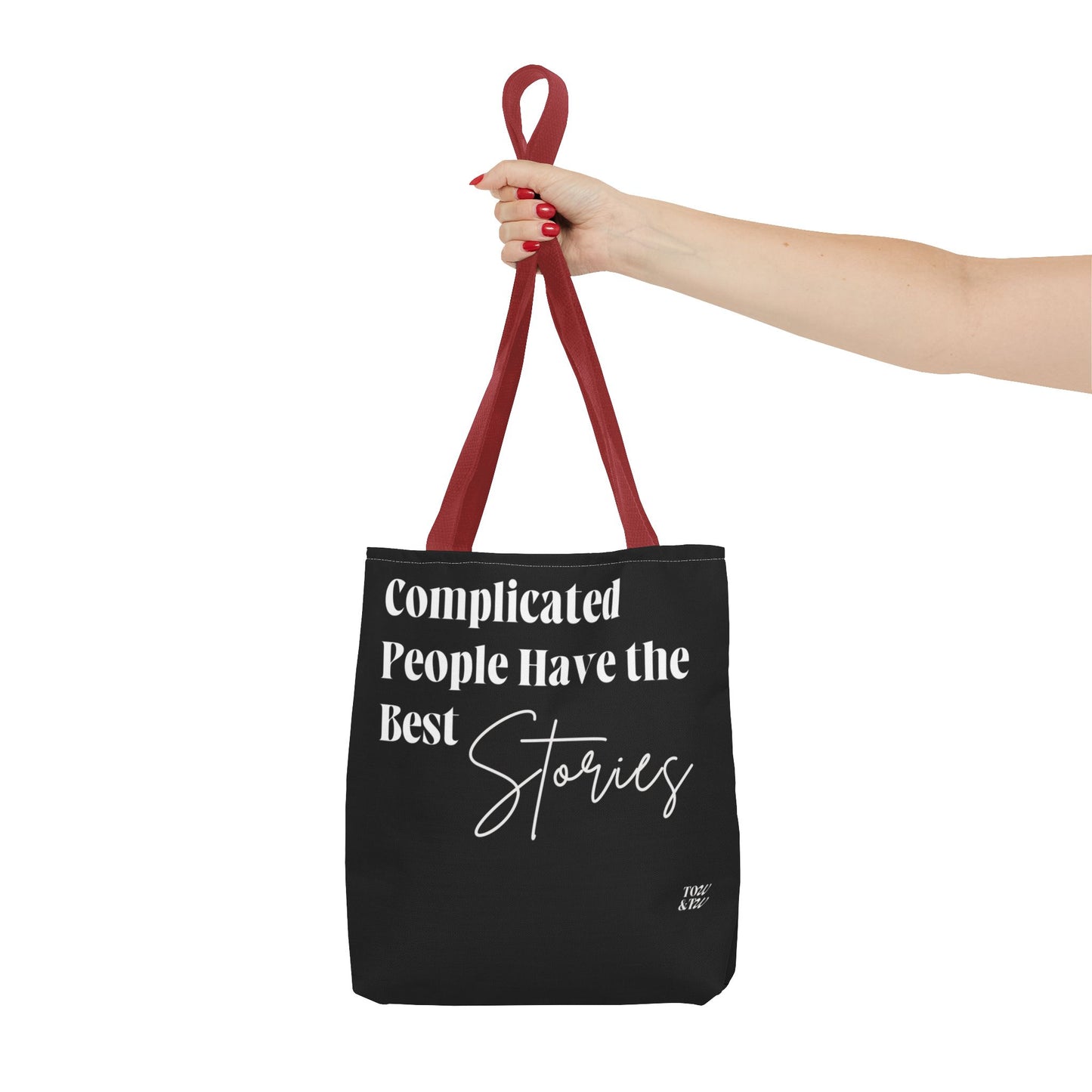 Complicated People Have the Best Stories – All-Over Print Tote Bag