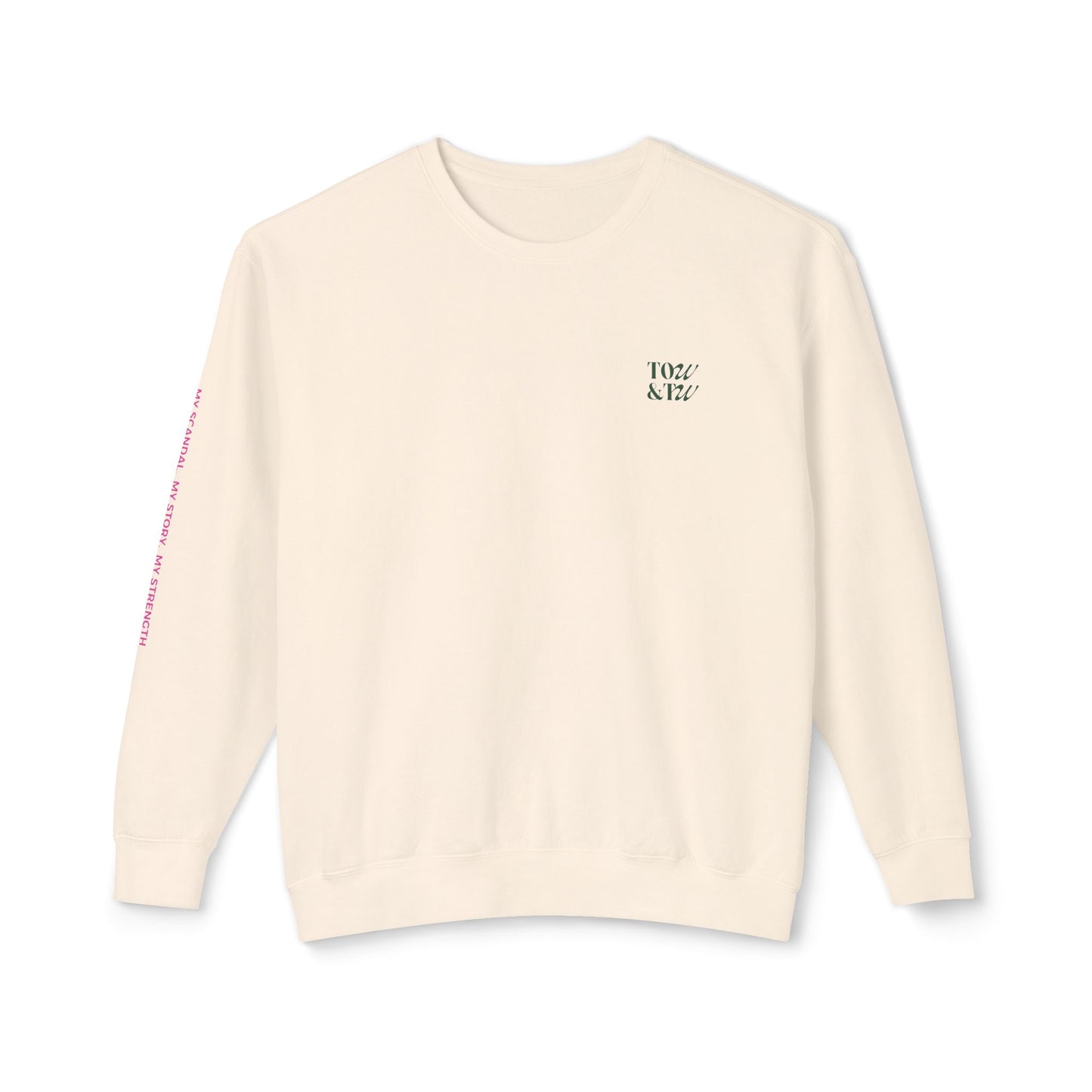 Your Scandal Doesn’t Define You, It Refines You — Unisex Lightweight Crewneck Sweatshirt