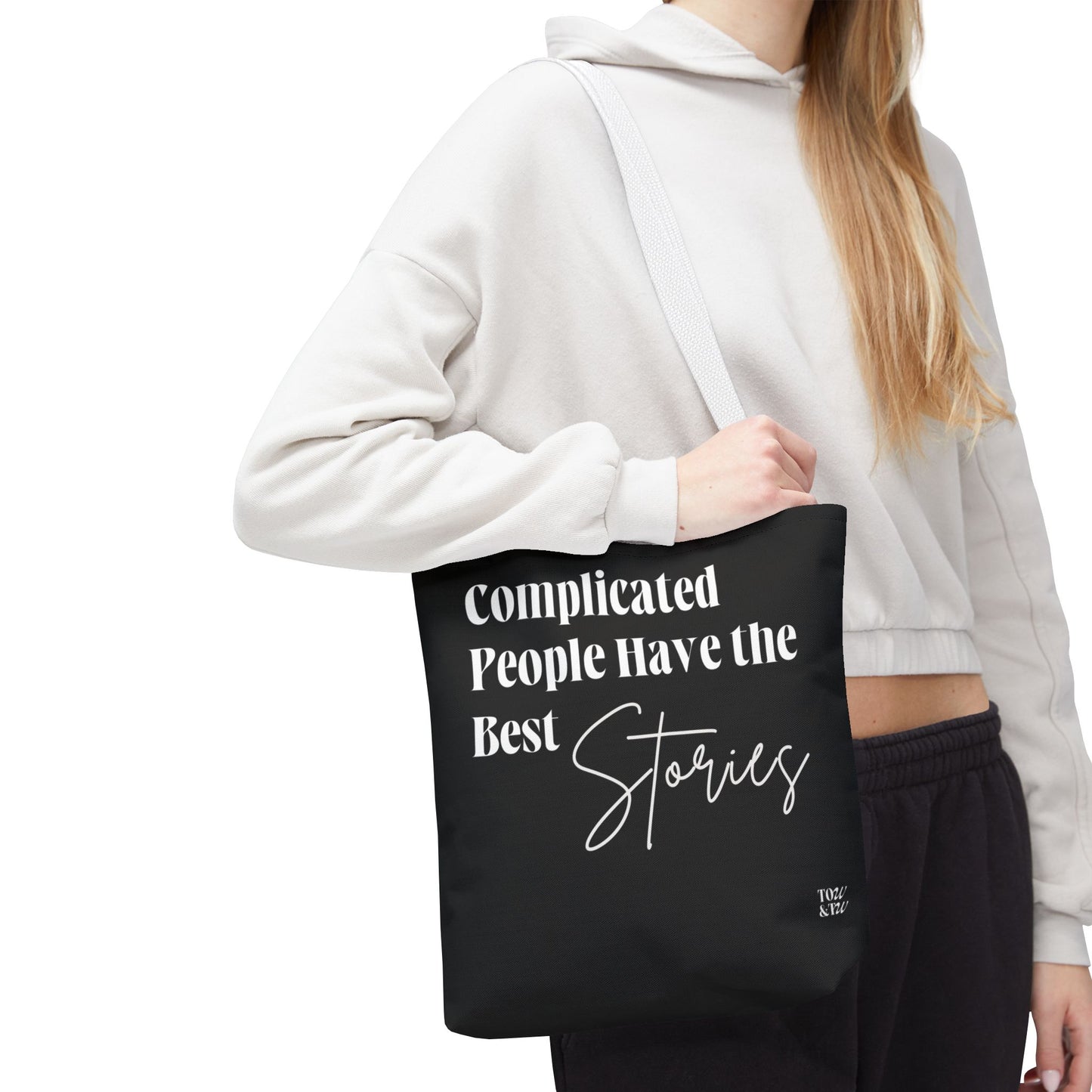Complicated People Have the Best Stories – All-Over Print Tote Bag