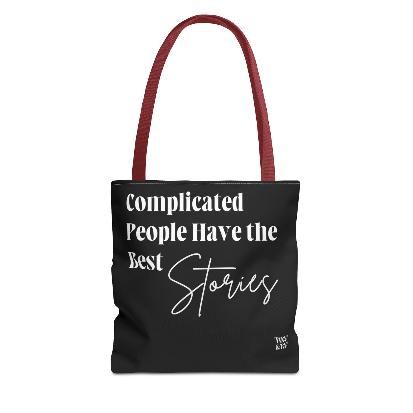 Complicated People Have the Best Stories – All-Over Print Tote Bag