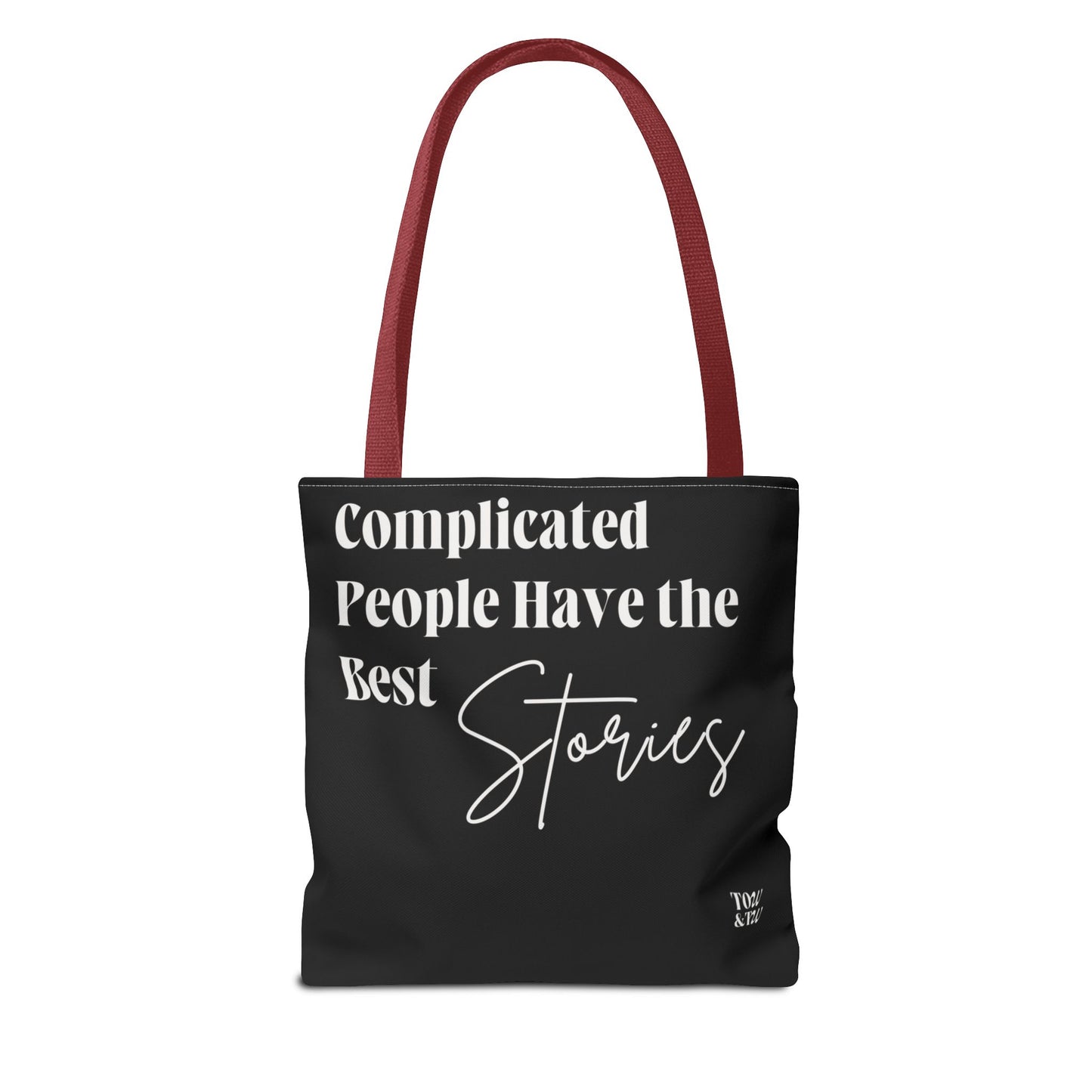 Complicated People Have the Best Stories – All-Over Print Tote Bag