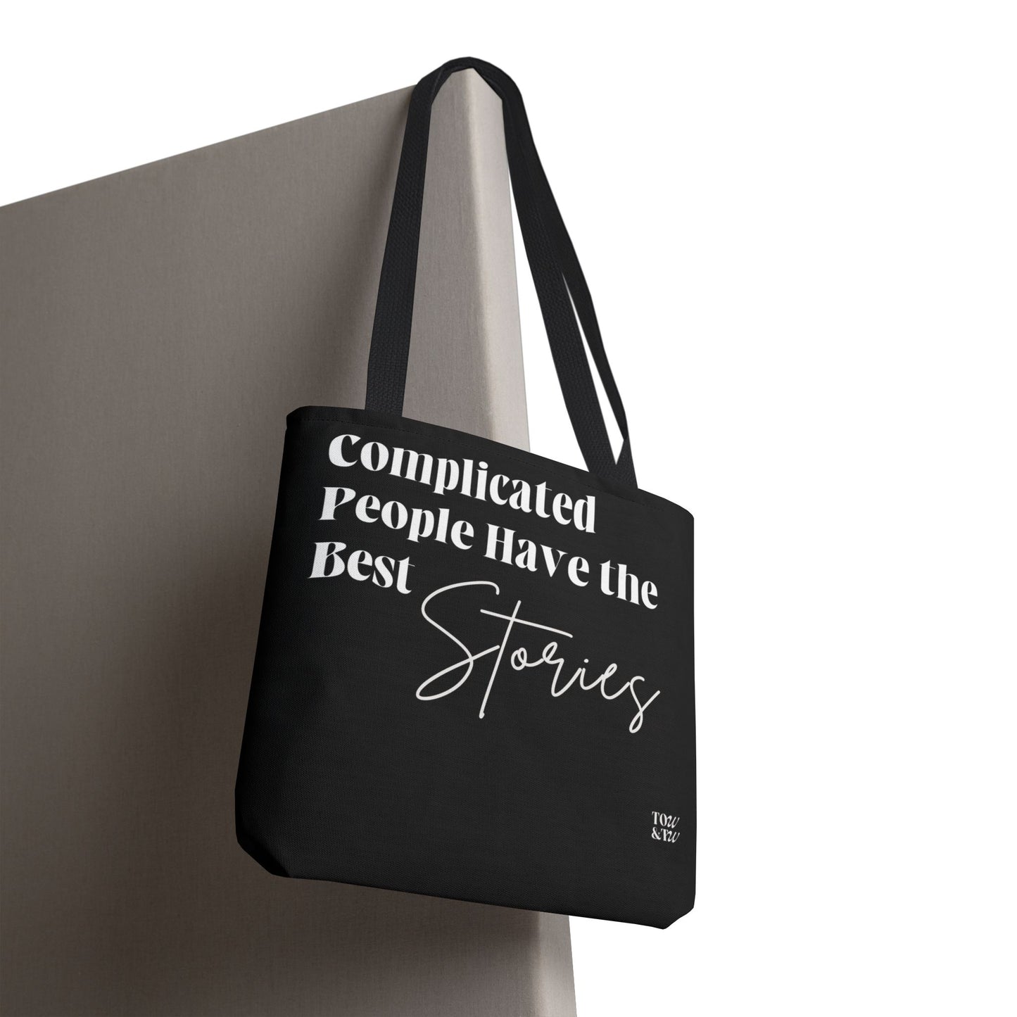 Complicated People Have the Best Stories – All-Over Print Tote Bag
