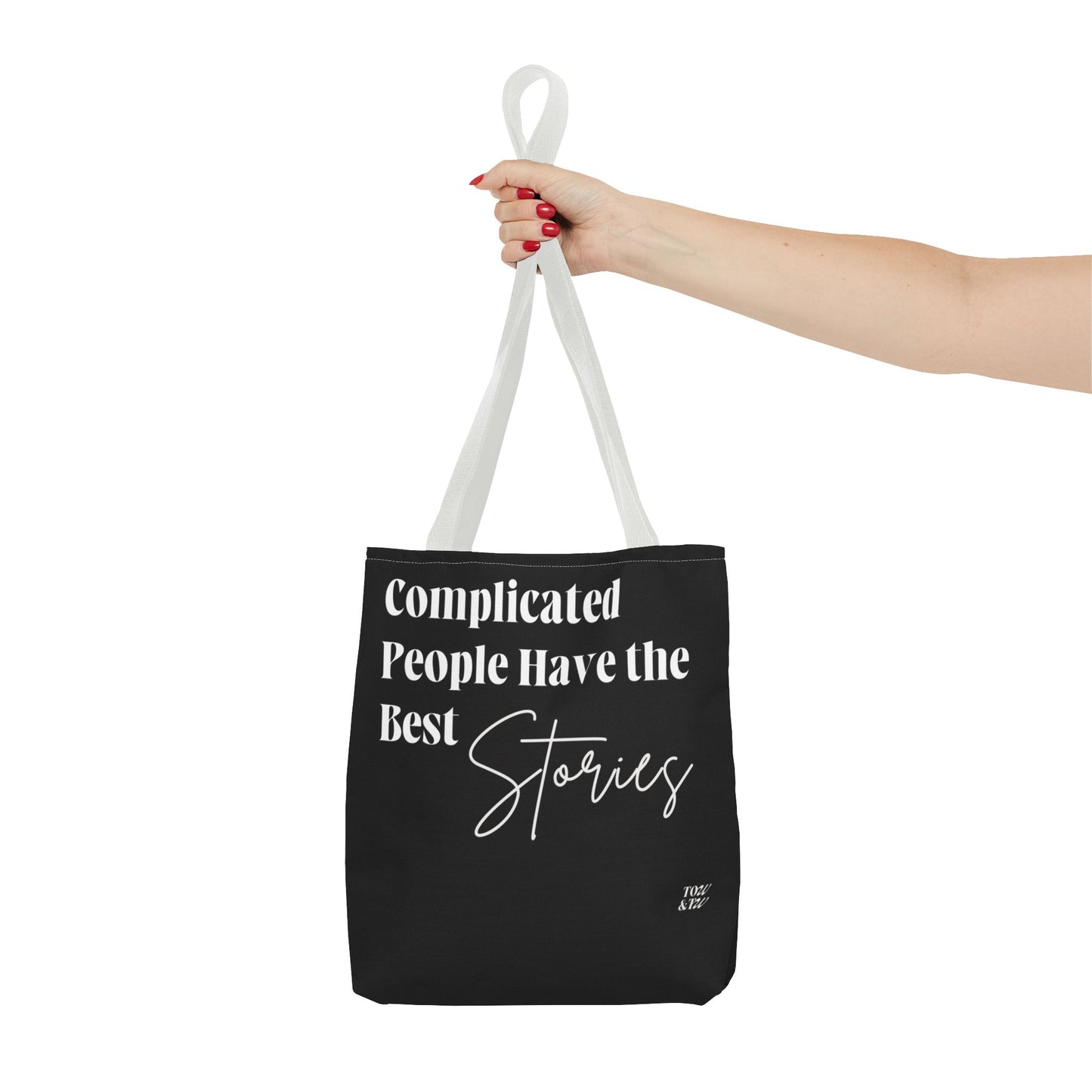 Complicated People Have the Best Stories – All-Over Print Tote Bag