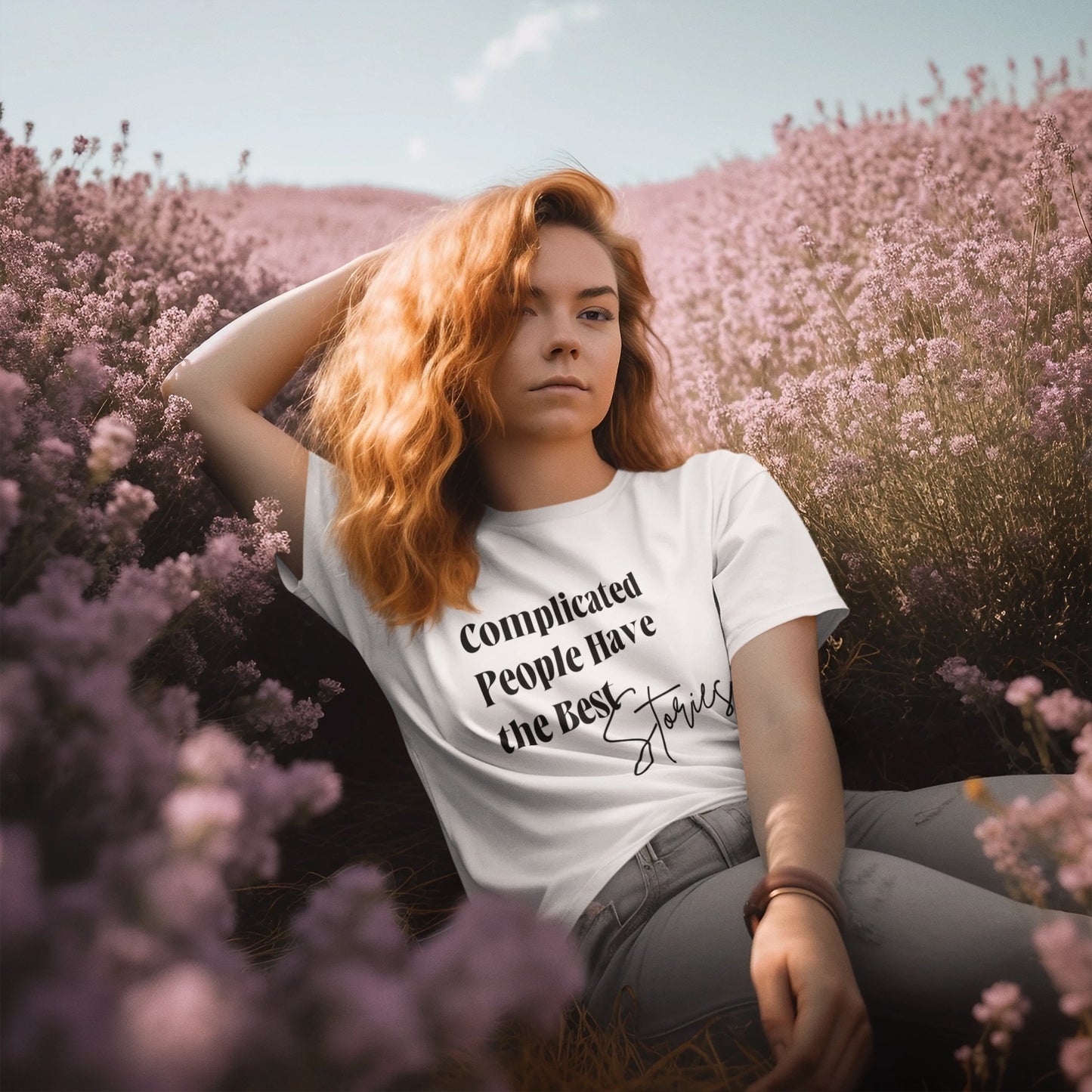Complicated People Have the Best Stories – Women’s Maple Tee