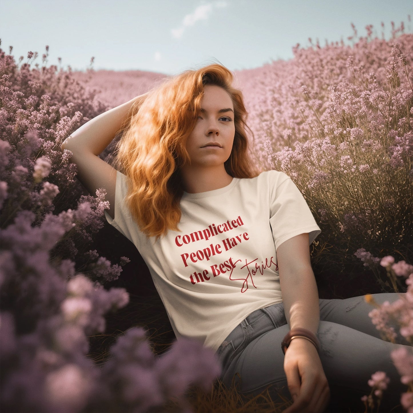 Complicated People Have the Best Stories – Women’s Maple Tee