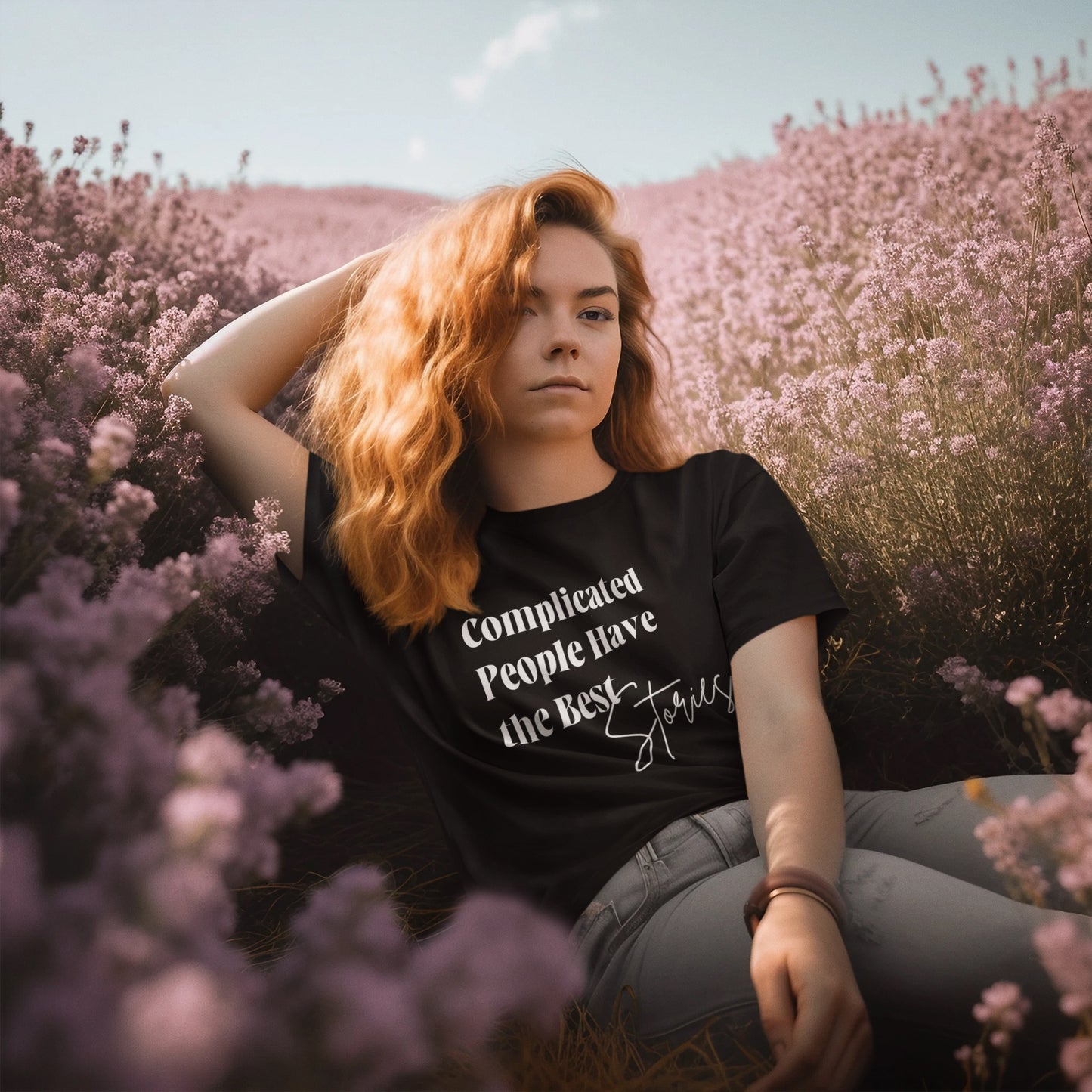 Complicated People Have the Best Stories – Women’s Maple Tee