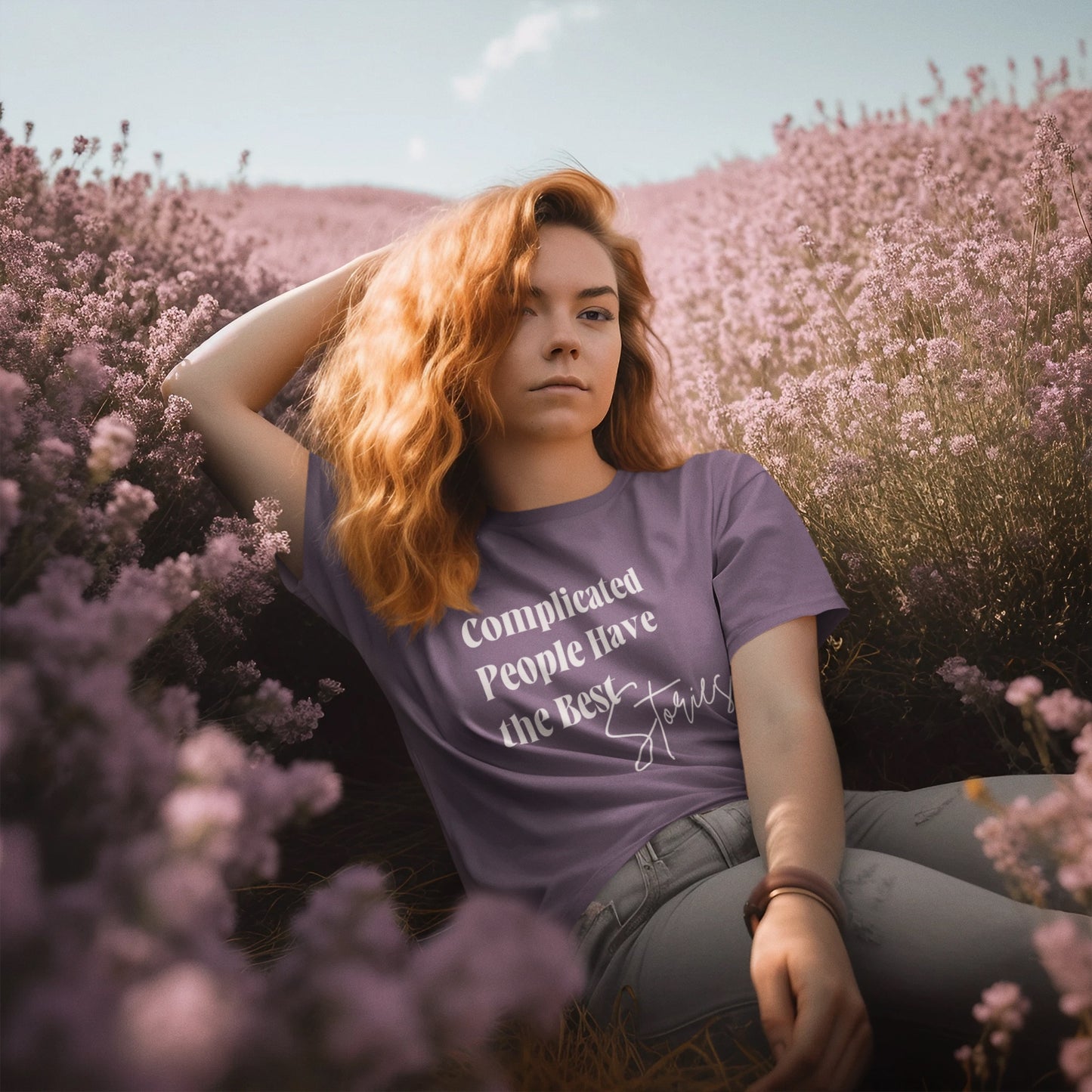 Complicated People Have the Best Stories – Women’s Maple Tee