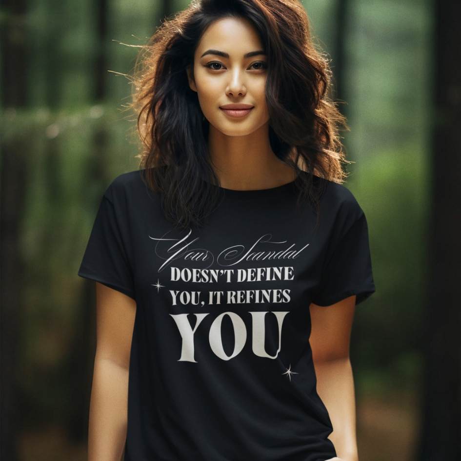 Your Scandal Doesn’t Define You, It Refines You — Women’s Maple Tee