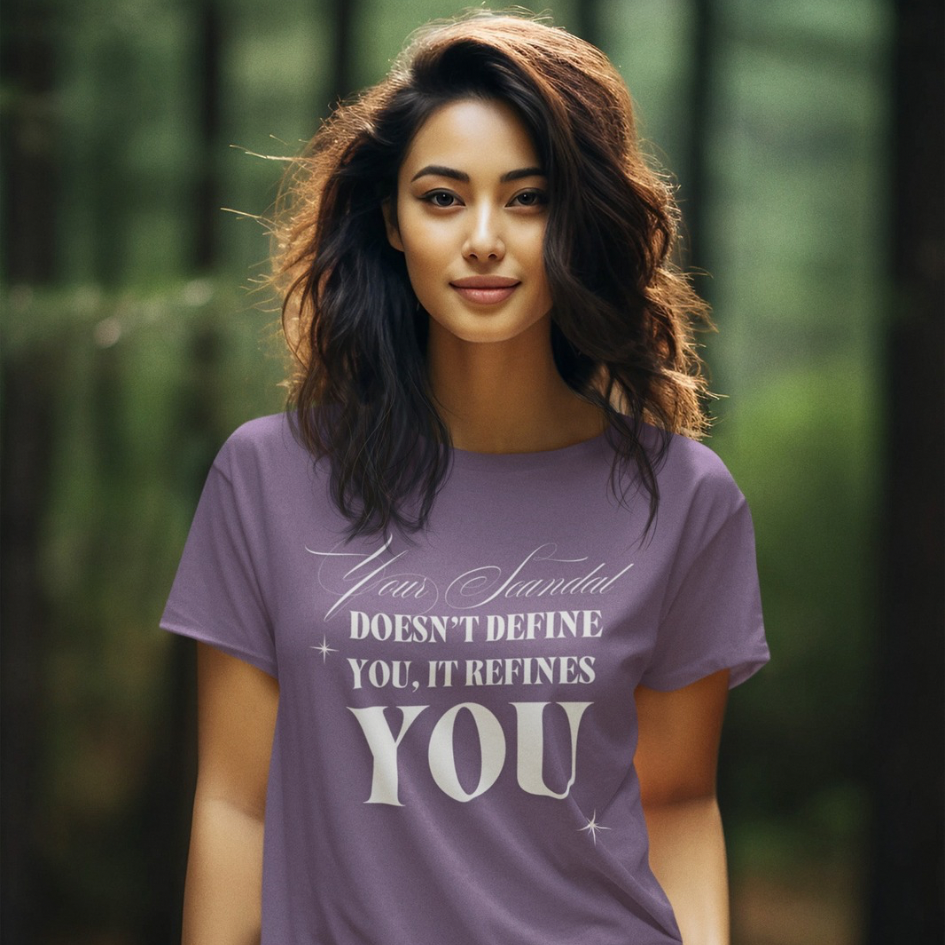 Your Scandal Doesn’t Define You, It Refines You — Women’s Maple Tee
