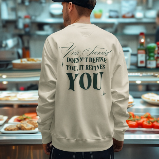 Your Scandal Doesn’t Define You, It Refines You — Unisex Lightweight Crewneck Sweatshirt