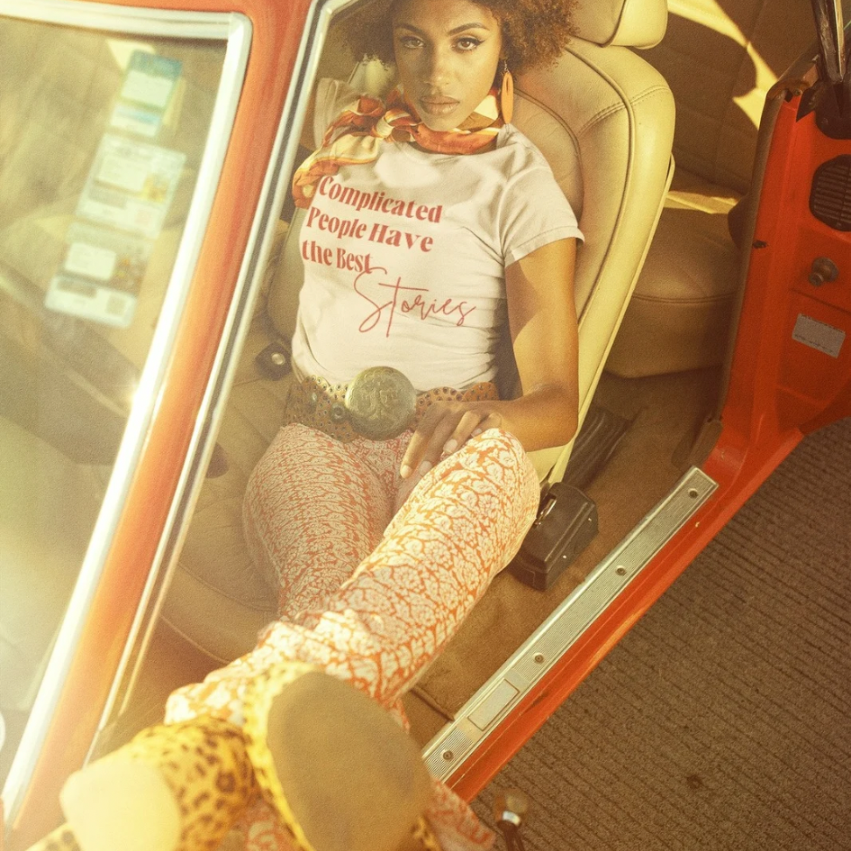 Complicated People Have the Best Stories – Women’s Maple Tee