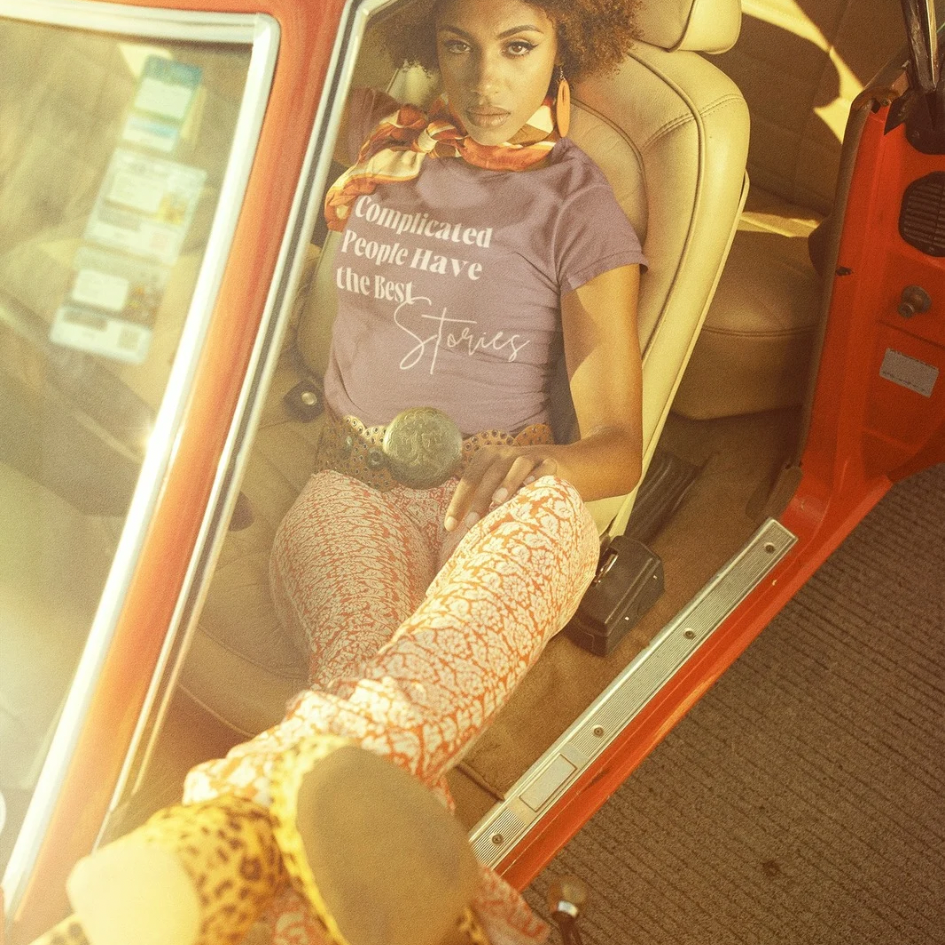 Complicated People Have the Best Stories – Women’s Maple Tee