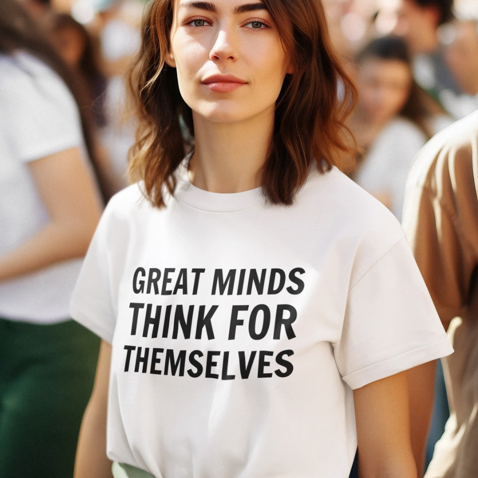 Great Minds Think for Themselves – Women’s Maple Tee