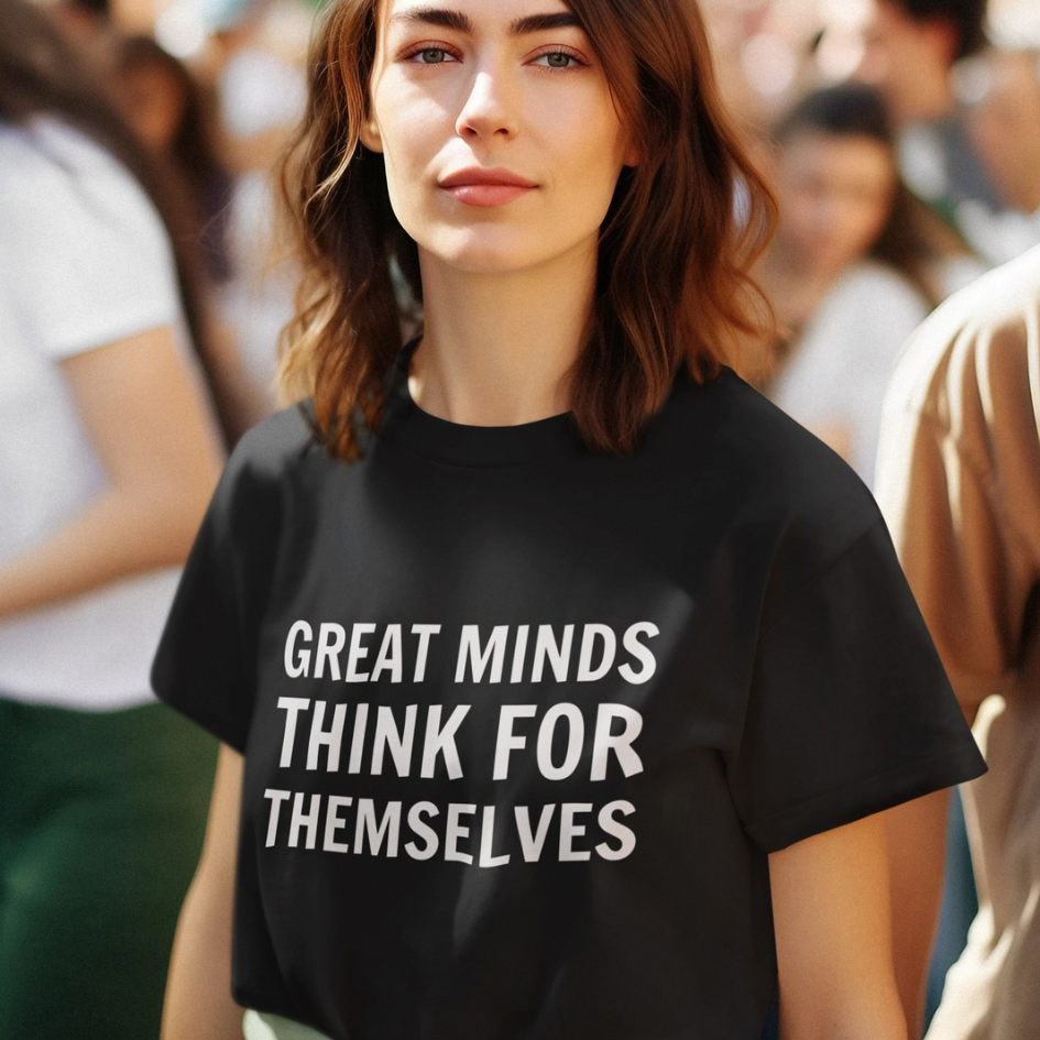 Great Minds Think for Themselves – Women’s Maple Tee