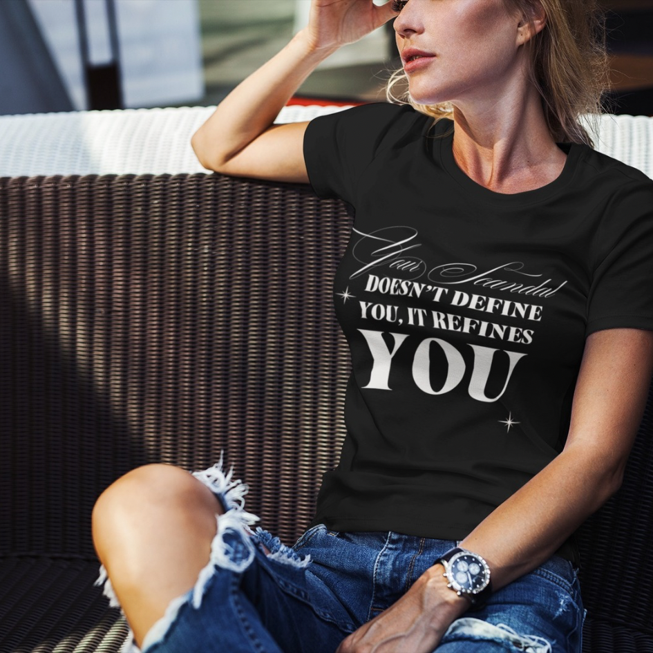 Your Scandal Doesn’t Define You, It Refines You — Women’s Maple Tee