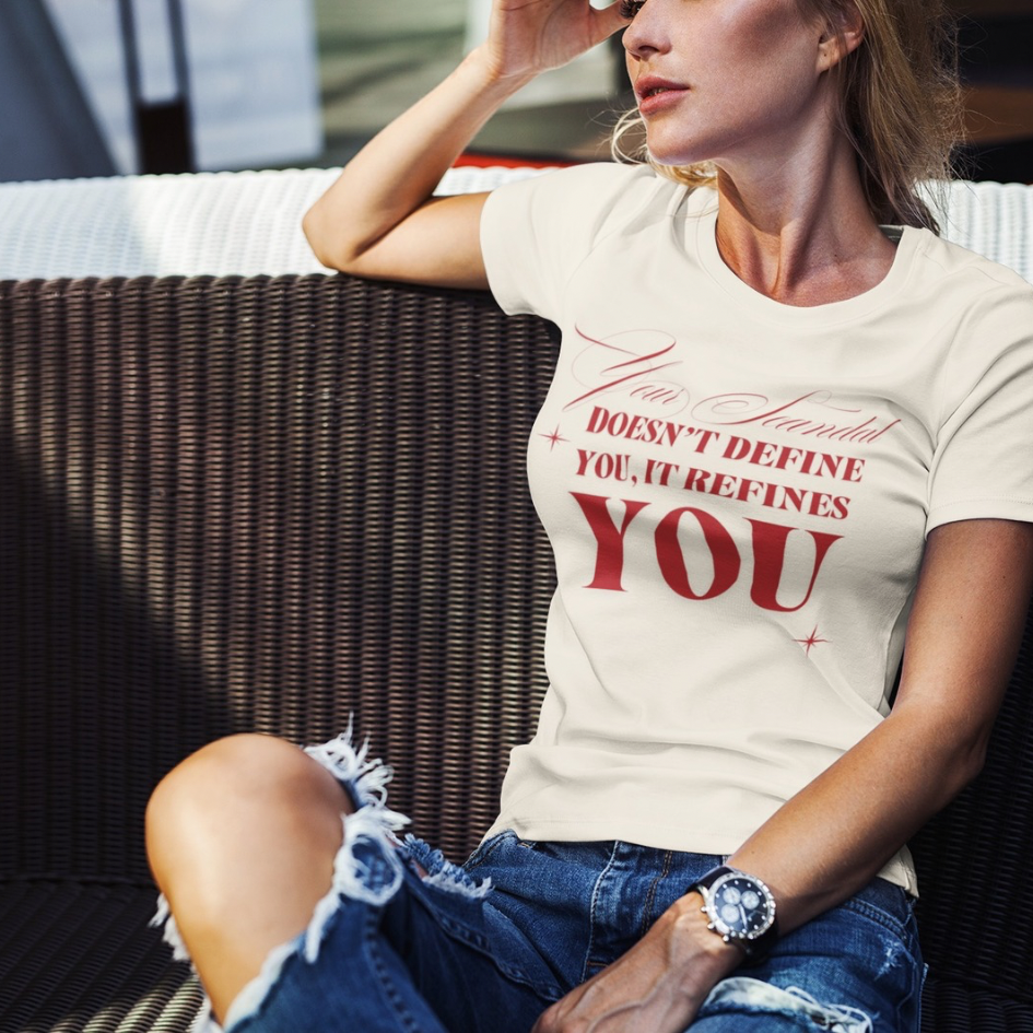Your Scandal Doesn’t Define You, It Refines You — Women’s Maple Tee